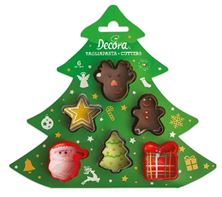 Picture of CHRISTMAS MINI COOKIE CUTTER SET OF 6 3/4 X H 2,2 CM